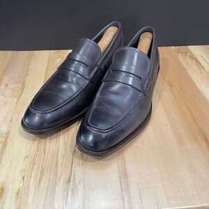 Cole Haan Charcoal Apron Toe Loafers